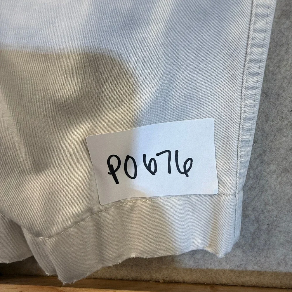 LL Bean Standard Fit Chino Pants Mens 36x30 Light Stone Cotton Twill 262332